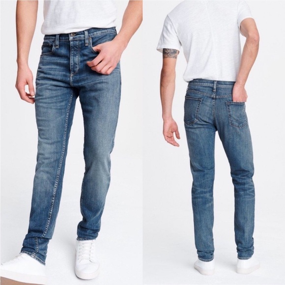 rag & bone Fit 1 Extra Slim Men's Denim Jeans Size 31 Clean Nick Wash